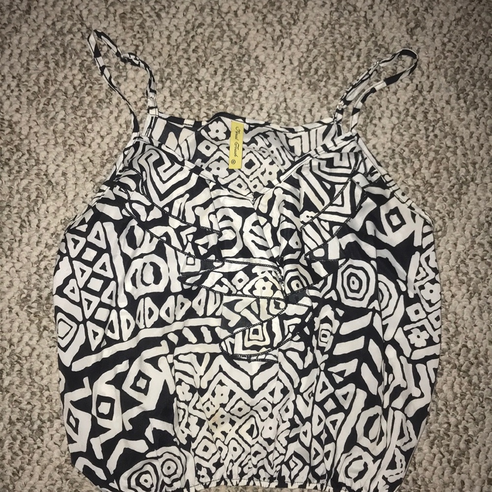 Black crop top